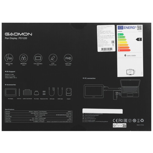 Купить Графический монитор GAOMON PD1220  5481664. Характеристики, отзывы и цены в Донецке