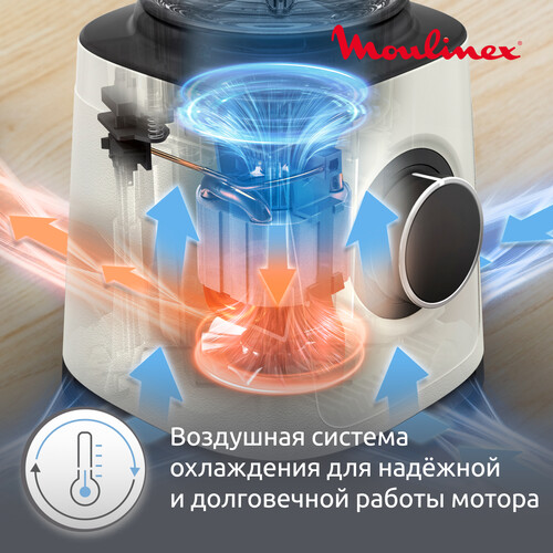 Купить Блендер стационарный Moulinex LM771AF0 белый  9228033. Характеристики, отзывы и цены в Донецке