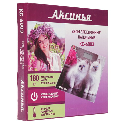 Купить Весы Аксинья КС-6003 разноцветный  8124539. Характеристики, отзывы и цены в Донецке
