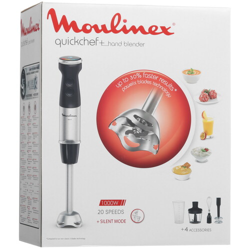 Купить Блендер погружной Moulinex Quickchef+ DD674810 черный  9205109. Характеристики, отзывы и цены в Донецке
