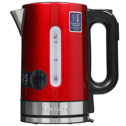 Купить Электрочайник Scarlett SC-EK21S77 красный  5355066. Характеристики, отзывы и цены в Донецке