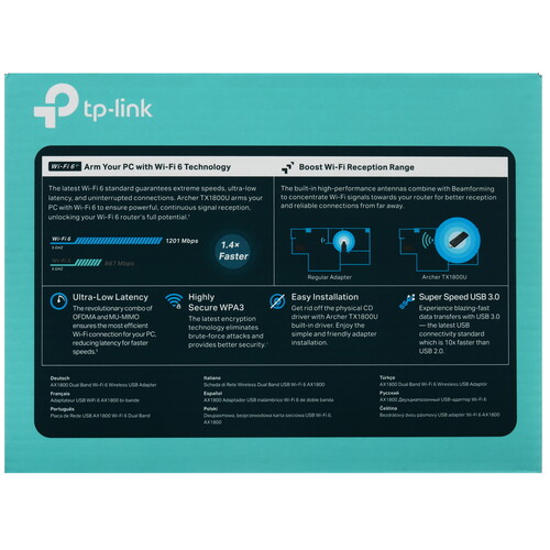 Купить Wi-Fi адаптер TP-LINK Archer TX1800U  9277492. Характеристики, отзывы и цены в Донецке