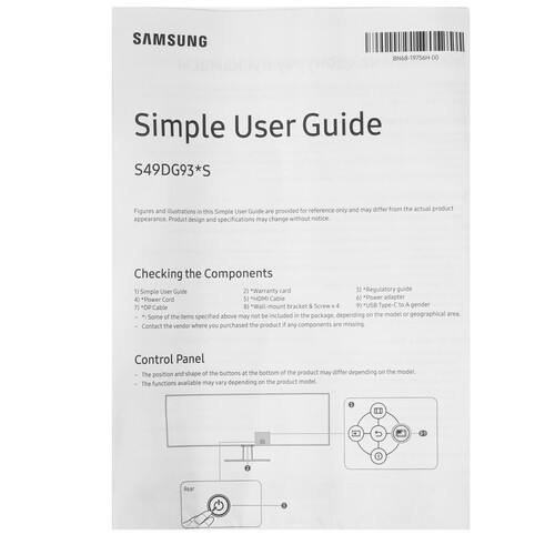 Купить 49" Монитор Samsung Odyssey OLED G9 G93SD S49DG932SI серебристый  5602948. Характеристики, отзывы и цены в Донецке