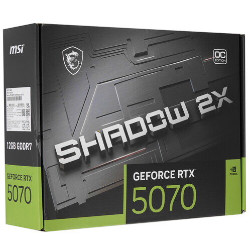 Купить Видеокарта MSI GeForce RTX 5070 SHADOW 2X OC  5620540. Характеристики, отзывы и цены в Донецке