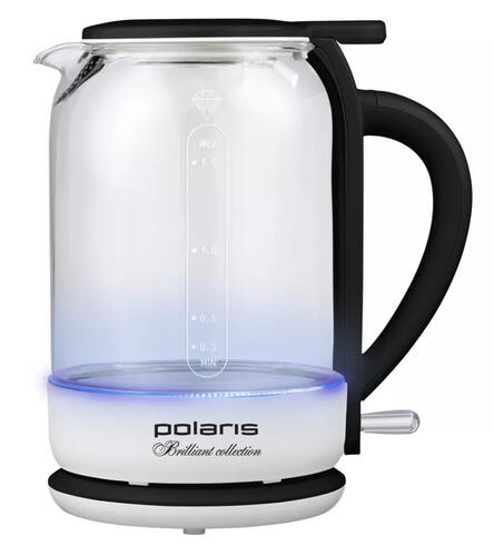 Купить Электрочайник Polaris PWK-1753-СGL белый  9067240. Характеристики, отзывы и цены в Донецке