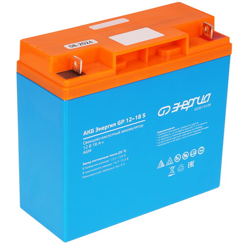 Купить Аккумуляторная батарея для ИБП Энергия GP 12-18 S  9133953. Характеристики, отзывы и цены в Донецке