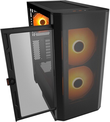 Купить Корпус Cougar Airface Flo RGB Black  черный  5630942. Характеристики, отзывы и цены в Донецке