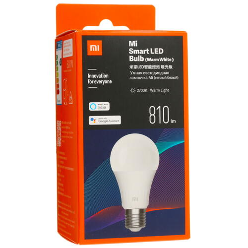 Купить Умная светодиодная лампа Xiaomi Mi Smart LED Bulb  4838657. Характеристики, отзывы и цены в Донецке