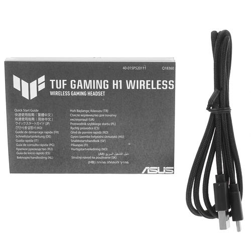 Купить Беспроводные наушники ASUS TUF Gaming H1 WL черный 2021  5363197. Характеристики, отзывы и цены в Донецке