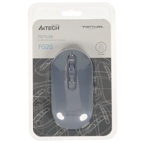 Купить Мышь беспроводная A4Tech Fstyler FG20  4713905. Характеристики, отзывы и цены в Донецке
