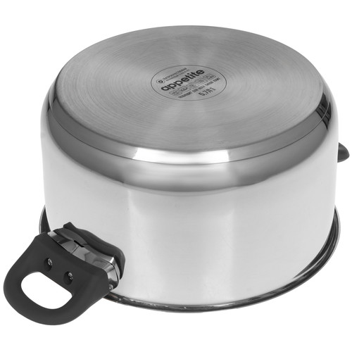 Купить Кастрюля Appetite Polly HU14573 5.7 л 24 см серый  9294709. Характеристики, отзывы и цены в Донецке