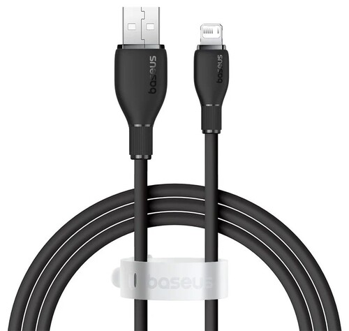 Купить Кабель круглый Baseus Lightning 8-pin - USB 2.0 Type-A черный 1.2 м  9260727. Характеристики, отзывы и цены в Донецке