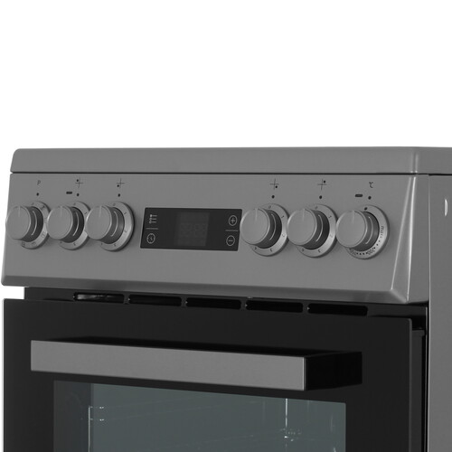 Купить Электрическая плита Indesit ISV5F2HX серебристый  9306998. Характеристики, отзывы и цены в Донецке