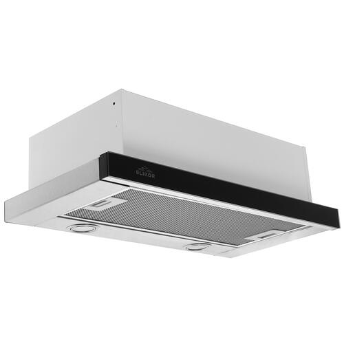 Купить Вытяжка телескопическая Elikor Интегра Glass 60Н-400-В2Д серебристый/черный  1183423. Характеристики, отзывы и цены в Донецке