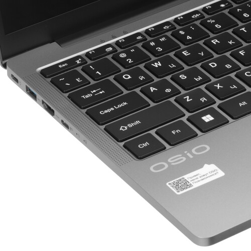 Купить 14" Ноутбук OSiO FocusLine F140a-007 серый  9186365. Характеристики, отзывы и цены в Донецке
