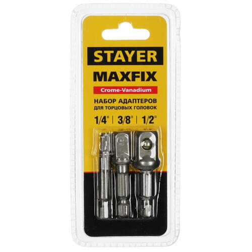 Купить Адаптеры для торцовых головок STAYER MASTER MAXFIX 26656-H3  9012561. Характеристики, отзывы и цены в Донецке