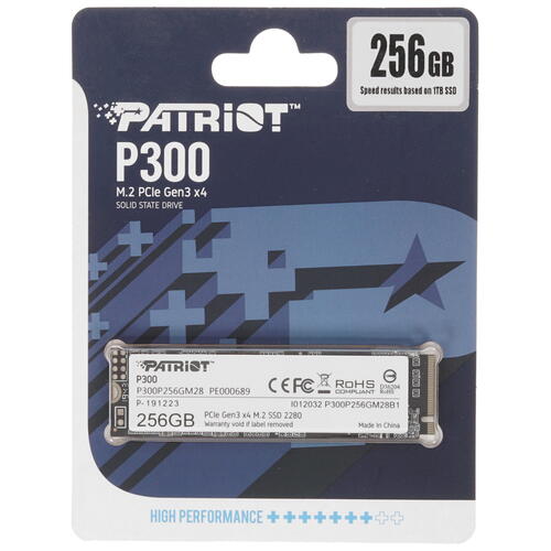 Купить 256 ГБ M.2 NVMe накопитель Patriot P300 [P300P256GM28]  1640881. Характеристики, отзывы и цены в Донецке