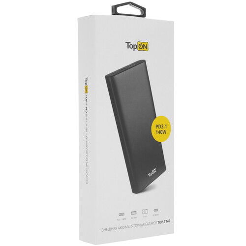 Купить Портативный аккумулятор TopOn TOP-T140 черный  5485549. Характеристики, отзывы и цены в Донецке