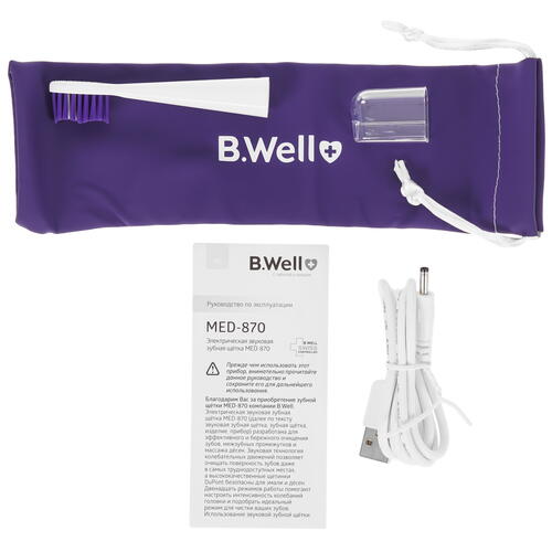 Купить Электрическая зубная щетка B.Well MED-870 белый  9053768. Характеристики, отзывы и цены в Донецке