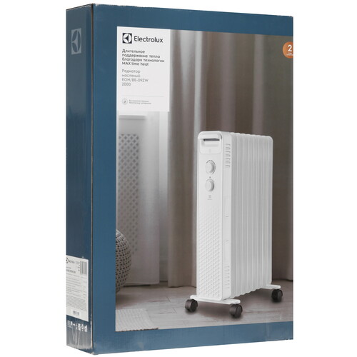 Купить Масляный обогреватель Electrolux EOH/BE-09ZW 2000 белый  9290870. Характеристики, отзывы и цены в Донецке