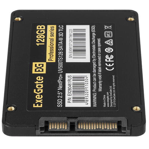 Купить 128 ГБ 2.5" SATA накопитель ExeGate NextPro+ UV500TS128 [EX280461RUS]  9909456. Характеристики, отзывы и цены в Донецке