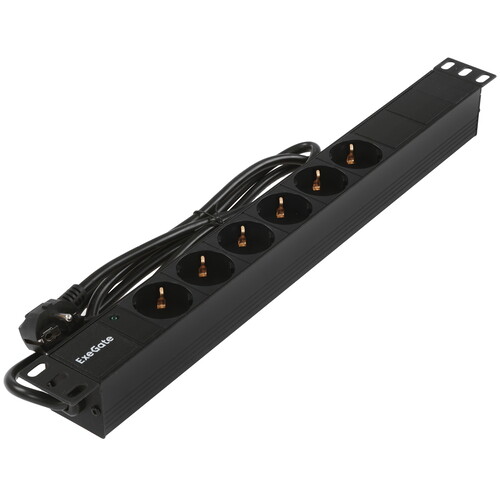 Купить Блок розеток ExeGate ServerPro PDU-19H602 Al-6S-EU2CU  8184987. Характеристики, отзывы и цены в Донецке