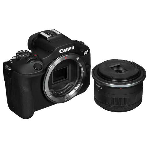 Купить Беззеркальный фотоаппарат Canon EOS R100 Kit 18-45mm F4.5-6.3 IS STM черный  5446380. Характеристики, отзывы и цены в Донецке