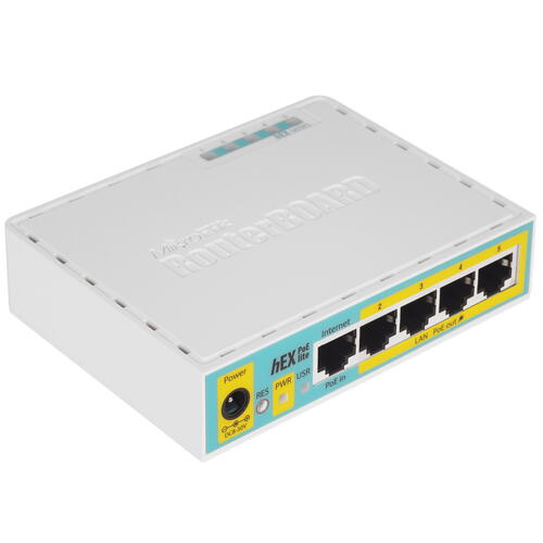 Купить Маршрутизатор Mikrotik hEX PoE lite  5048376. Характеристики, отзывы и цены в Донецке