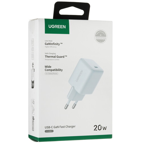 Купить Сетевое зарядное устройство Ugreen X512 голубой  9252763. Характеристики, отзывы и цены в Донецке