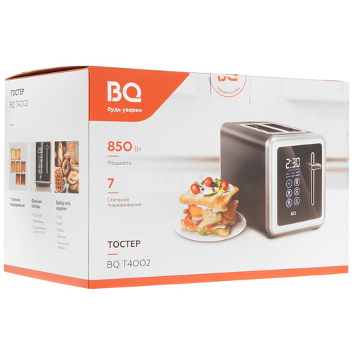 Купить Тостер BQ T4002 серебристый  9070819. Характеристики, отзывы и цены в Донецке