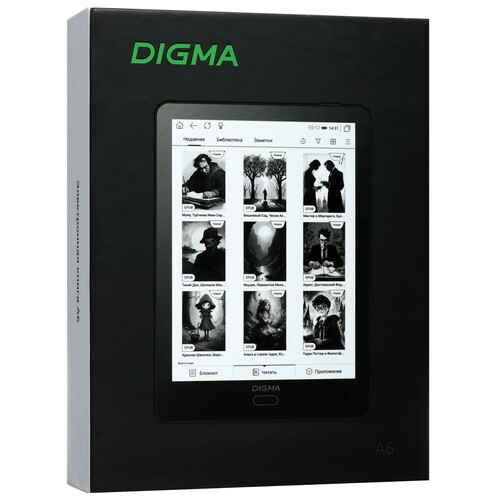 Купить 6" Электронная книга Digma A6 серый  5608155. Характеристики, отзывы и цены в Донецке
