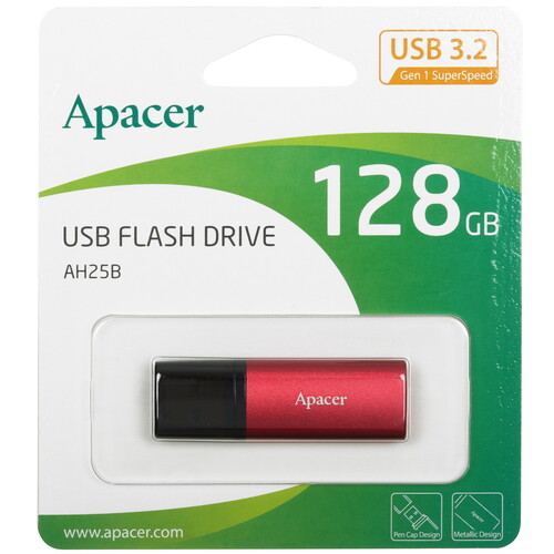 Купить Память USB Flash 128 ГБ Apacer AH25  5456204. Характеристики, отзывы и цены в Донецке