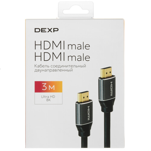 Купить Кабель  DEXP HDMI - HDMI, 3 м  5453926. Характеристики, отзывы и цены в Донецке
