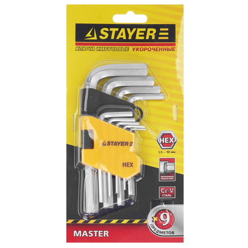Купить Набор ключей STAYER 2740-H9  9109077. Характеристики, отзывы и цены в Донецке