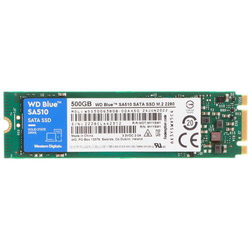 Купить 500 ГБ M.2 SATA накопитель WD Blue SA510 [WDS500G3B0B]  5097483. Характеристики, отзывы и цены в Донецке