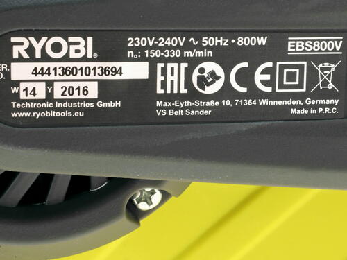Купить Ленточная шлифмашина Ryobi EBS800V  1064683. Характеристики, отзывы и цены в Донецке