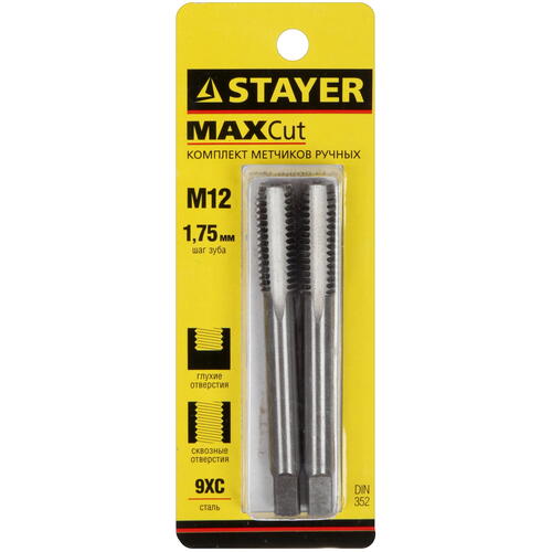 Купить Набор метчиков Stayer 28025-12-1.75-H2  9108731. Характеристики, отзывы и цены в Донецке