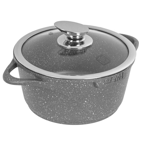 Купить Кастрюля MercuryHaus Granite MC - 1818 2.5 л 20 см серый  9150930. Характеристики, отзывы и цены в Донецке