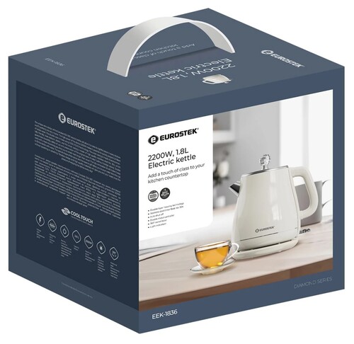 Купить Электрочайник Eurostek EEK-1836 бежевый  9242816. Характеристики, отзывы и цены в Донецке