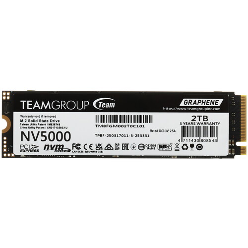 Купить 2000 ГБ M.2 NVMe накопитель Team Group NV5000  5637958. Характеристики, отзывы и цены в Донецке
