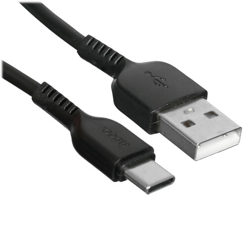 Купить Кабель круглый Hoco USB Type-C - USB 2.0 Type-A черный 3 м  5474971. Характеристики, отзывы и цены в Донецке