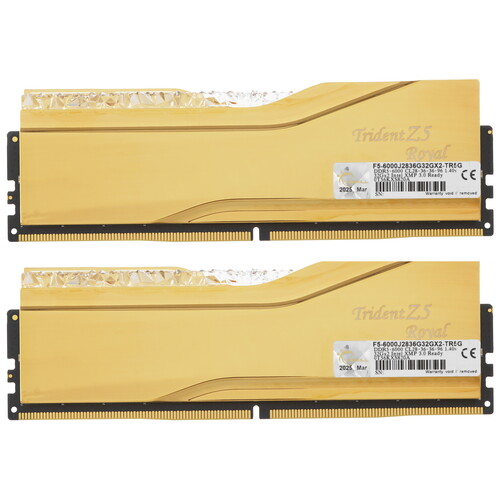 Купить Оперативная память G.Skill TRIDENT Z5 ROYAL RGB [F5-6000J2836G32GX2-TR5G] 64 ГБ  5616493. Характеристики, отзывы и цены в Донецке