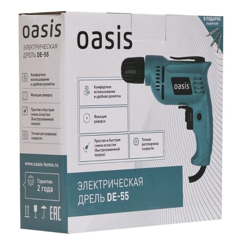 Купить Дрель  Oasis DЕ-55  5475995. Характеристики, отзывы и цены в Донецке