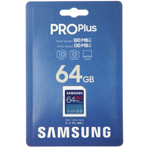 Купить Карта памяти Samsung PRO Plus SDXC 64 ГБ  5484866. Характеристики, отзывы и цены в Донецке