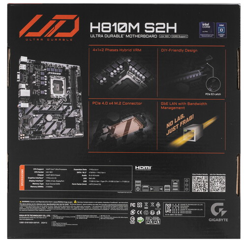 Купить Материнская плата GIGABYTE H810M S2H  5622557. Характеристики, отзывы и цены в Донецке