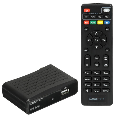 Купить Приставка для цифрового ТВ DENN DDT205 черный  5621428. Характеристики, отзывы и цены в Донецке