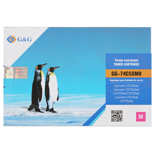 Купить Картридж лазерный G&G GG-74C5SM0 пурпурный  9146324. Характеристики, отзывы и цены в Донецке