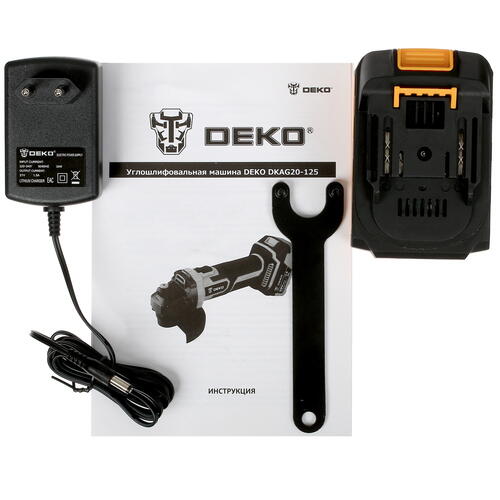 Купить Углошлифовальная машина (УШМ) DEKO DKAG20-125 MAX 20V  5059950. Характеристики, отзывы и цены в Донецке