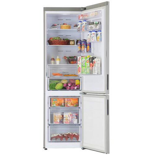 Купить Холодильник с морозильником   Samsung RB37A5200SA/WT серебристый  5321067. Характеристики, отзывы и цены в Донецке