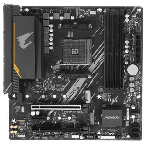 Купить Материнская плата GIGABYTE B550M AORUS ELITE  1689156. Характеристики, отзывы и цены в Донецке